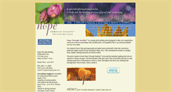 Desktop Screenshot of hopethroughhealing.com
